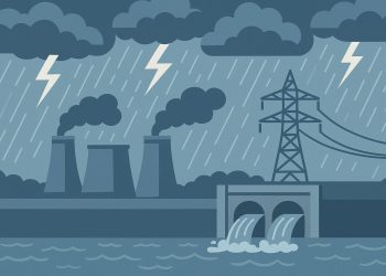 Stormwater control systems managing electricity and water supply during heavy rainfall events