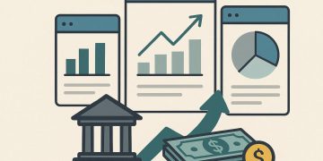 Vertical software concepts and growth charts illustrating investment banking opportunities
