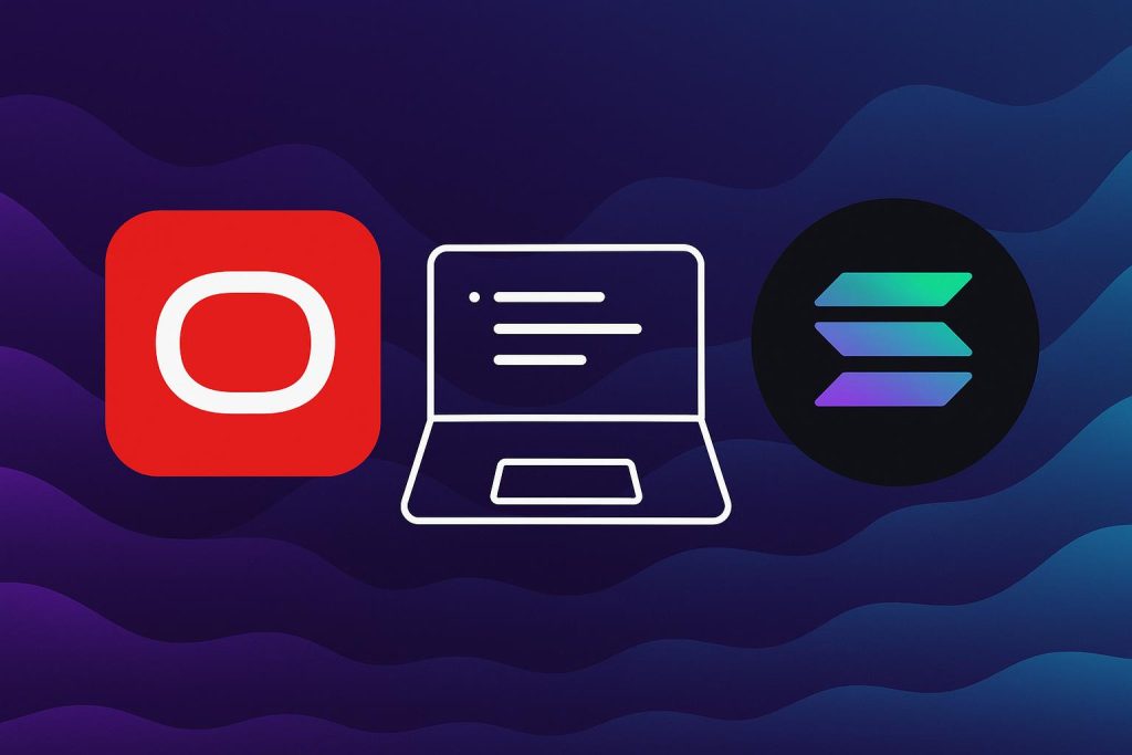 Solana developer platform integration by major tech giants highlighted in a digital illustration