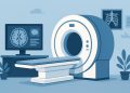 MRI scanner in hospital setting illustrating medical imaging for diagnosis and monitoring conditions